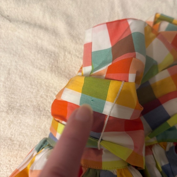 Christopher John Rogers Multi-Colored Midi Dress With Pockets Size 4 - Picture 10 of 12